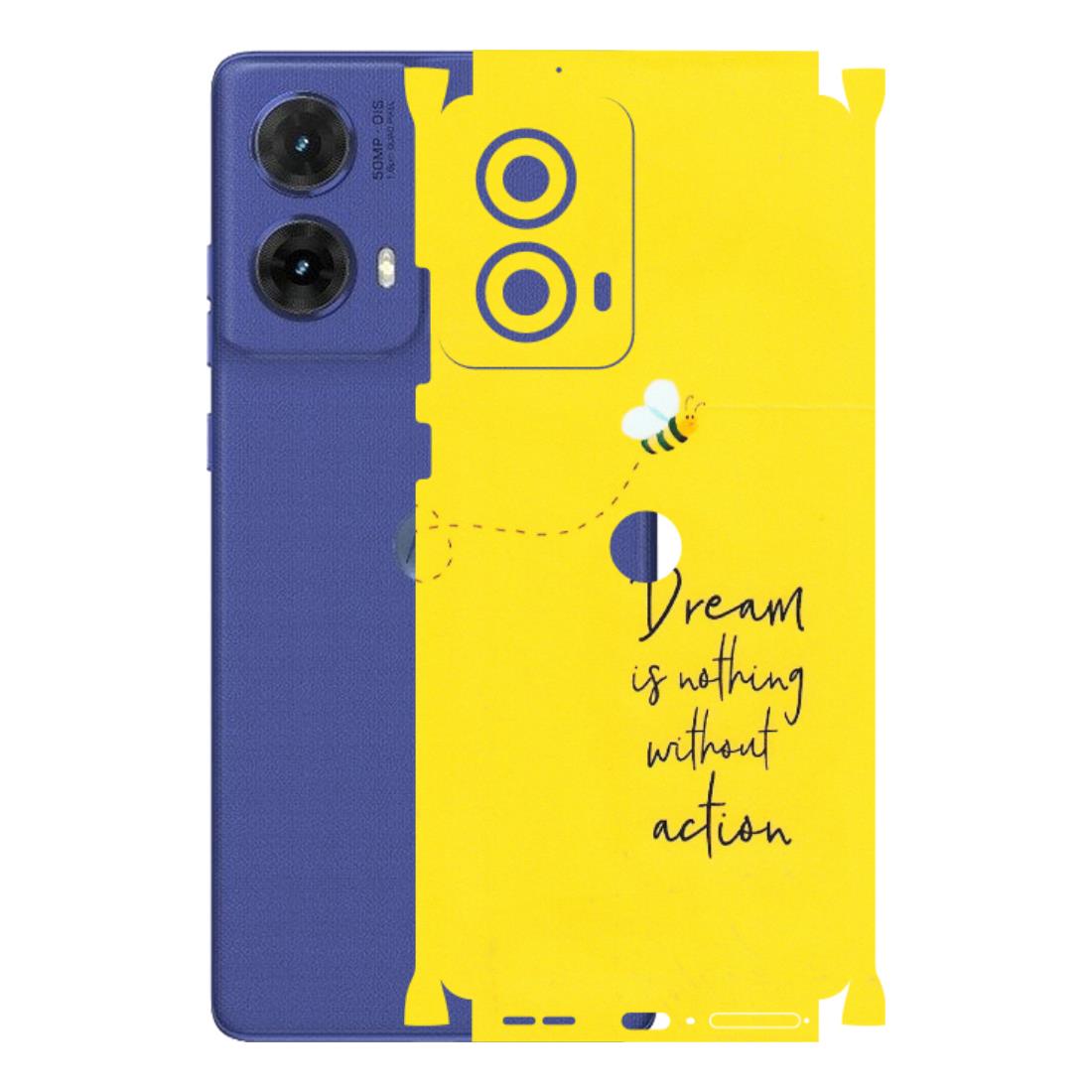 Motorola Phone Skins (All Models) - Dream Is Nothing Without Action - Matte Finish (M-138) Motorola G85 (5G)