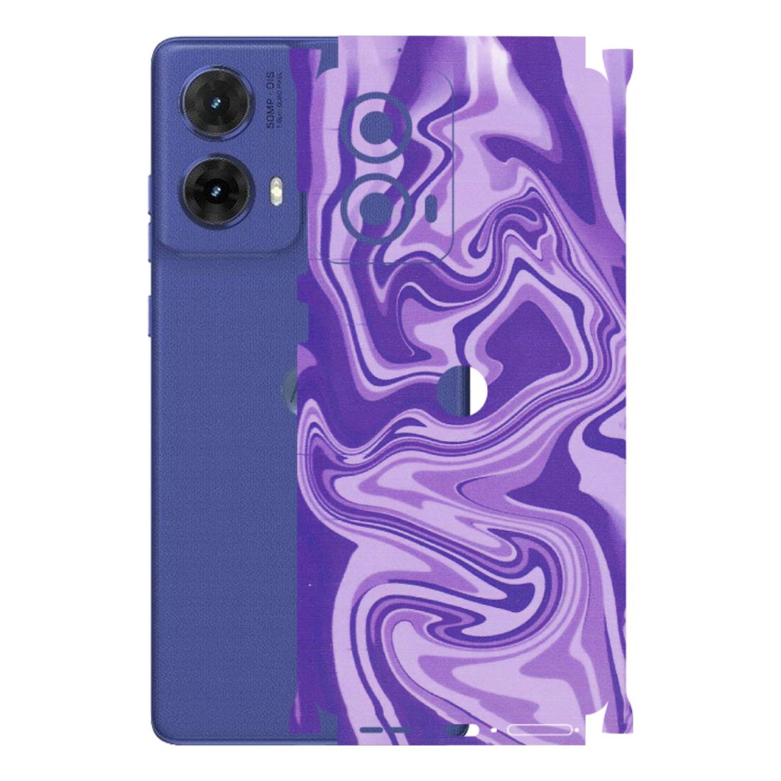 Motorola Phone Skins (All Models) - Hazy Purple Nights - Matte Finish (M-14) Motorola G85 (5G)