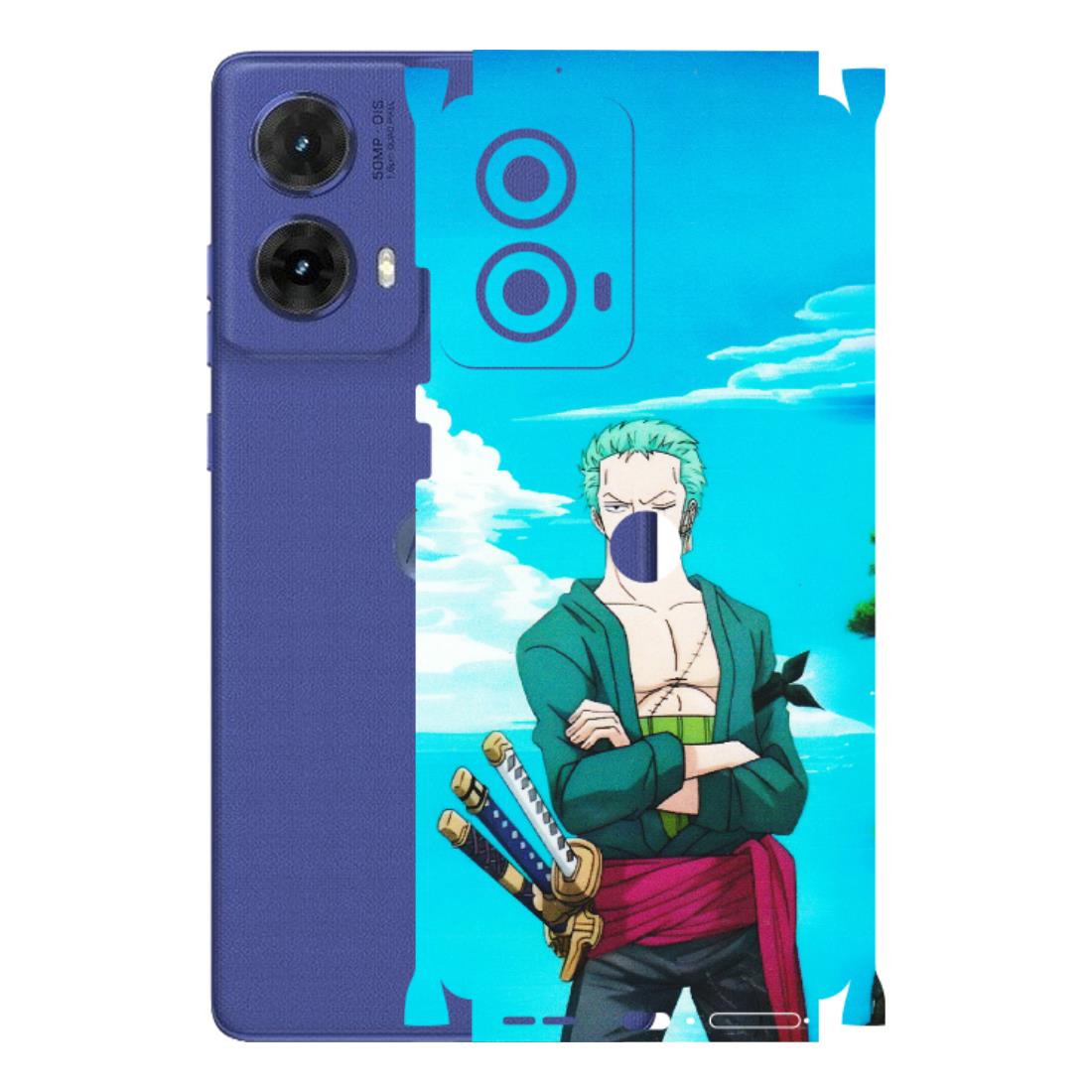 Motorola Phone Skins (All Models) - Cool Swordman Zoro Anime - Matte Finish (M-143) Motorola G85 (5G)