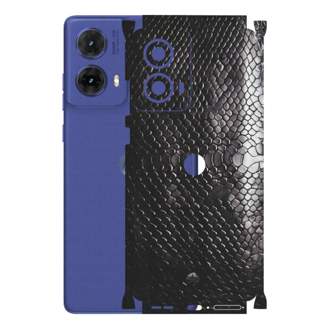 Motorola Phone Skins (All Models) - Black Snack Leather - Matte Finish (M-147) Motorola G85 (5G)