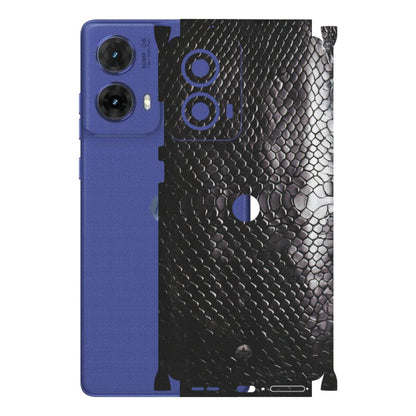 Motorola Phone Skins (All Models) - Black Snack Leather - Matte Finish (M-147) Motorola G85 (5G)