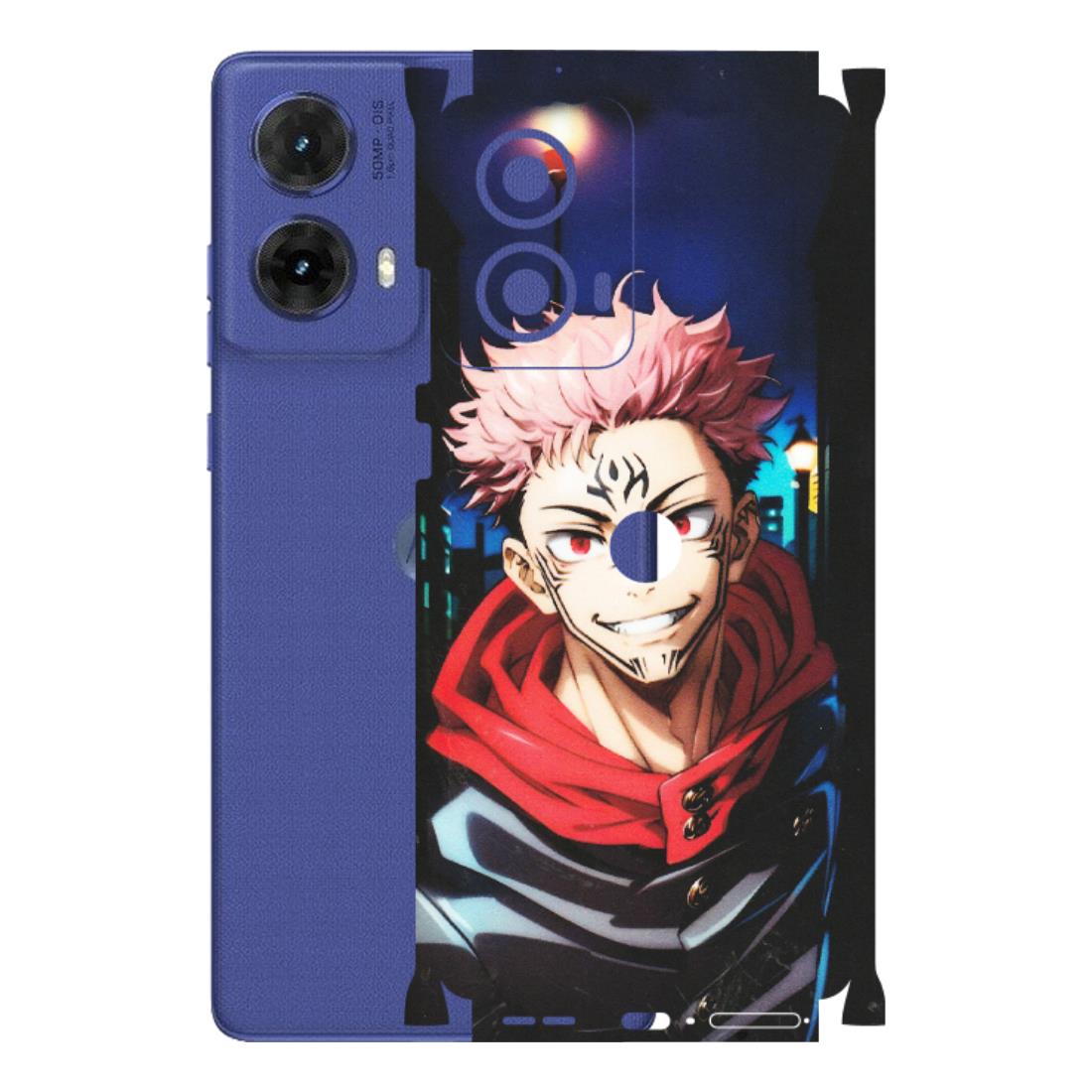 Motorola Phone Skins (All Models) - Yuji Itadori Funny Face Anime - Matte Finish (M-152) Motorola G85 (5G)