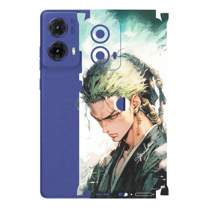 Motorola Phone Skins (All Models) - Pirate Hunter One Piece Anime - Matte Finish (M-157) Motorola G85 (5G)
