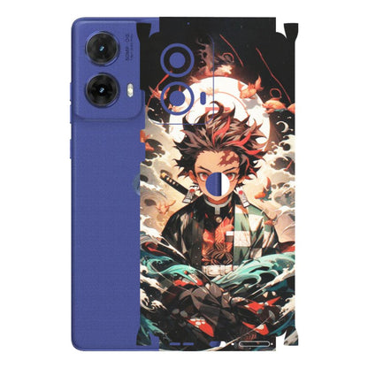 Motorola Phone Skins (All Models) - Tanjiro Demon Slayer Anime - Matte Finish (M-158) Motorola G85 (5G)