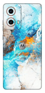Motorola Phone Skins (All Models) - Blue Waves Abstract - Matte Finish (M-19) Motorola G85 (5G)