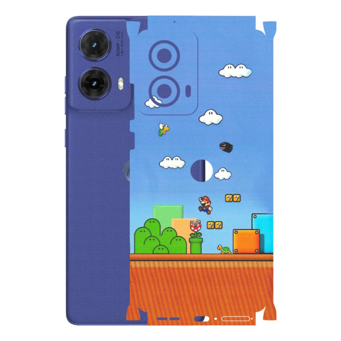 Motorola Phone Skins (All Models) - Mario Game Scene - Matte Finish (M-24) Motorola G85 (5G)