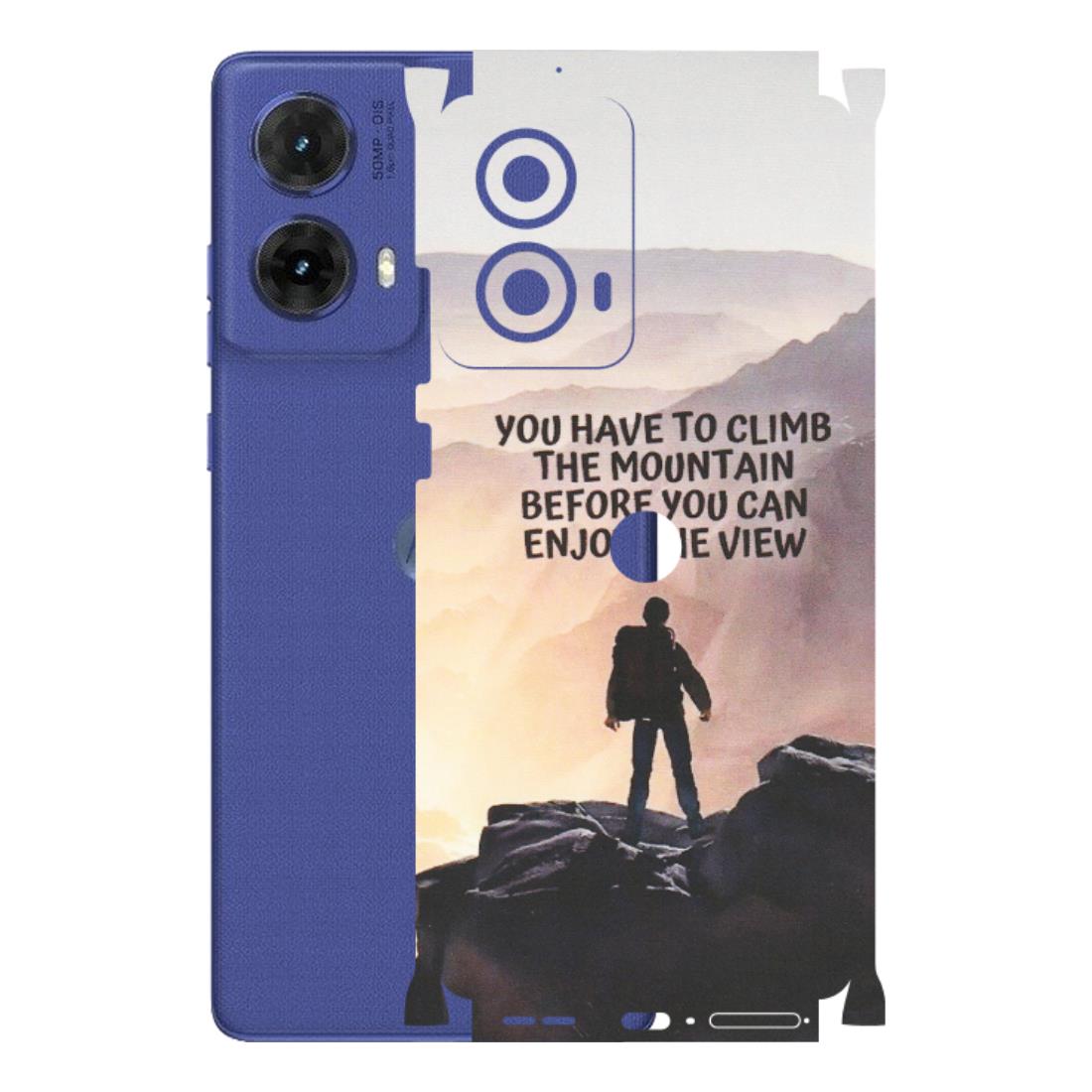 Motorola Phone Skins (All Models) - Motivational Hiking Mountain - Matte Finish (M-28) Motorola G85 (5G)