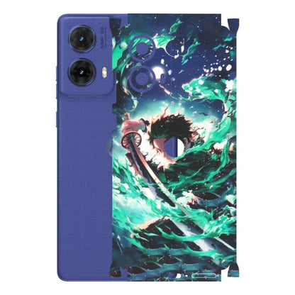 Motorola Phone Skins (All Models) - Sword Fighter Anime - Matte Finish (M-29) Motorola G85 (5G)