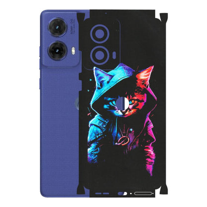 Motorola Phone Skins (All Models) - Cyberpunk Cat - Matte Finish (M-45) Motorola G85 (5G)
