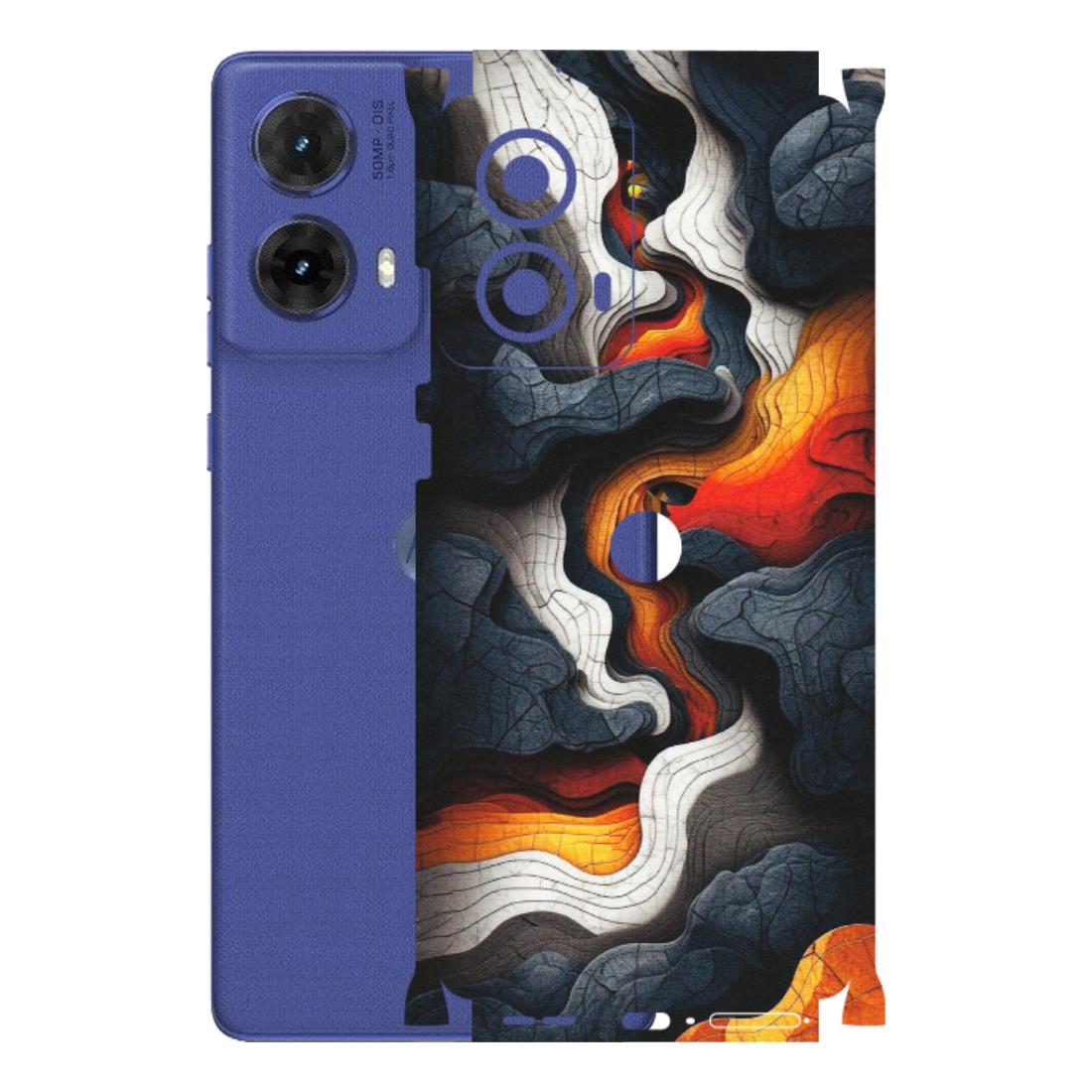 Motorola Phone Skins (All Models) - Abstract Volcanic Layers - Matte Finish (M-52) Motorola G85 (5G)