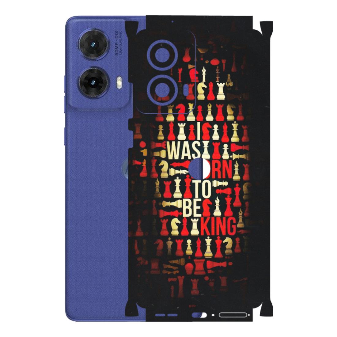 Motorola Phone Skins (All Models) - Born To Be King - Matte Finish (M-73) Motorola G85 (5G)