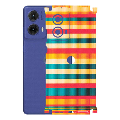 Motorola Phone Skins (All Models) - Colourful Stripes Soothing Effect - Matte Finish (M-86) Motorola G85 (5G)