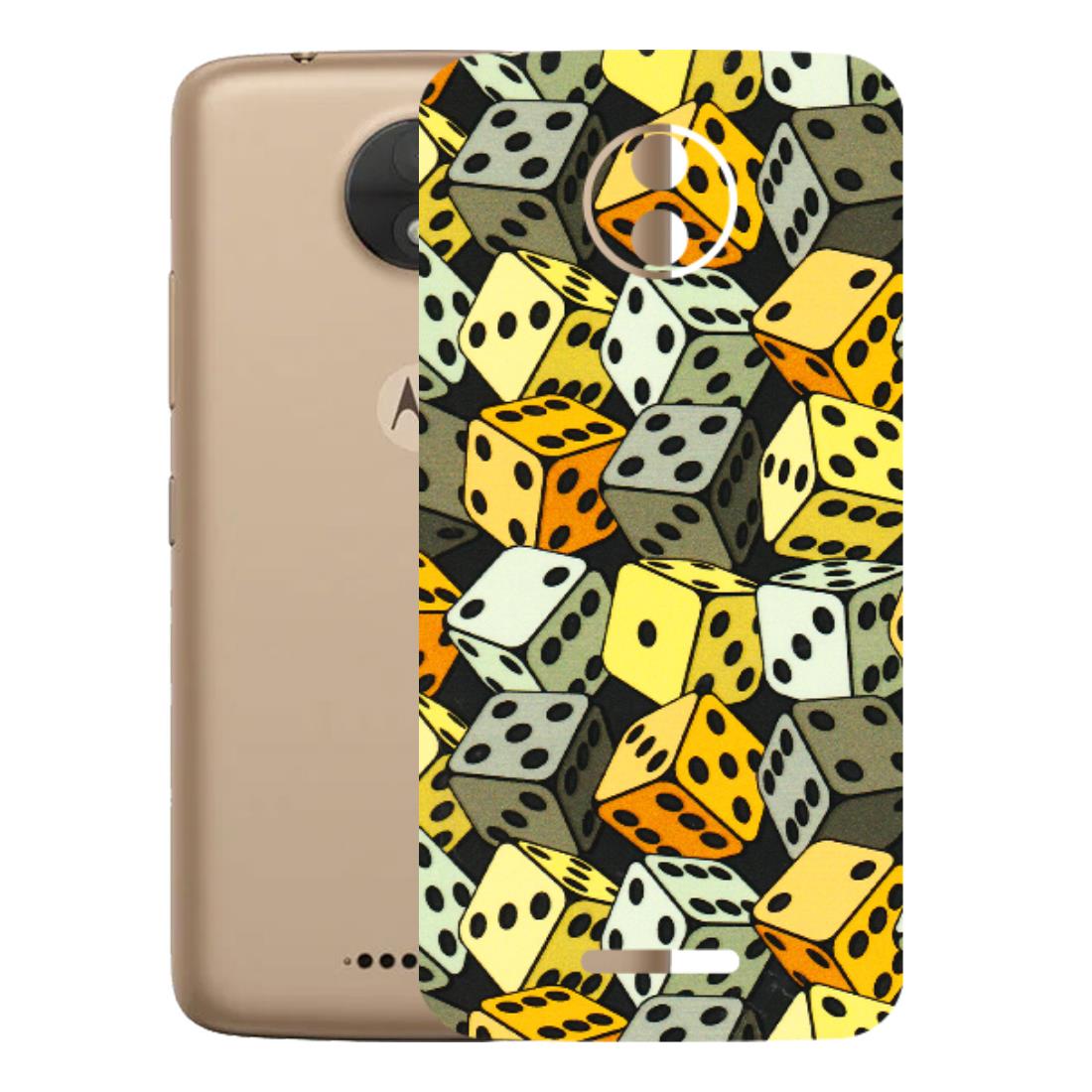 Motorola Phone Skins (All Models) - Dices Of Life - 3D Embossed Finish (L-04) Motorola Moto C