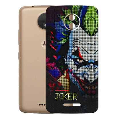 Motorola Phone Skins (All Models) - Joker Dot Matrix - 3D Embossed Finish (L-08) Motorola Moto C