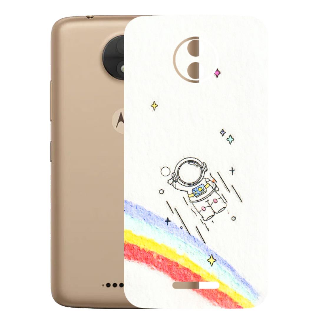 Motorola Phone Skins (All Models) - Milkyway Astronaut - 3D Embossed Finish (L-110) Motorola Moto C