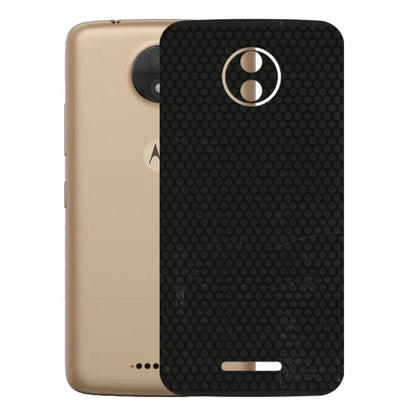 Motorola Phone Skins (All Models) - Black honeycomb - 3D Embossed Finish (L-114) Motorola Moto C