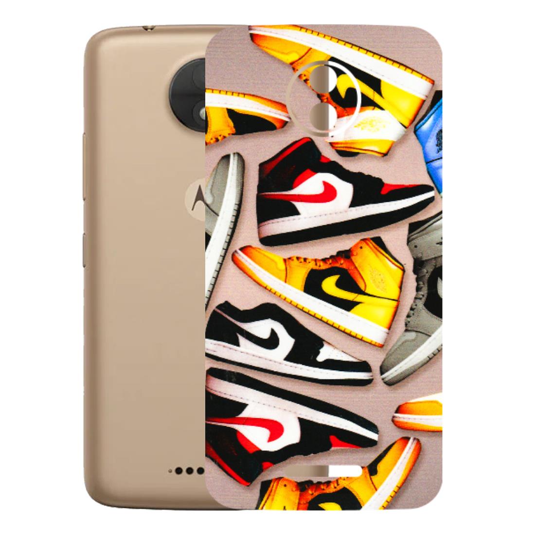 Motorola Phone Skins (All Models) - Sneaker Lover - 3D Embossed Finish (L-135) Motorola Moto C