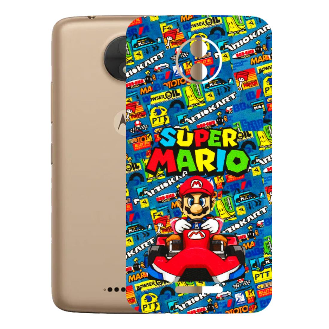 Motorola Phone Skins (All Models) - Super Mario Kart - 3D Embossed Finish (L-140) Motorola Moto C