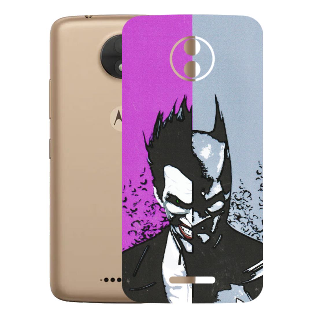 Motorola Phone Skins (All Models) - Batman & Joker - 3D Embossed Finish (L-143) Motorola Moto C