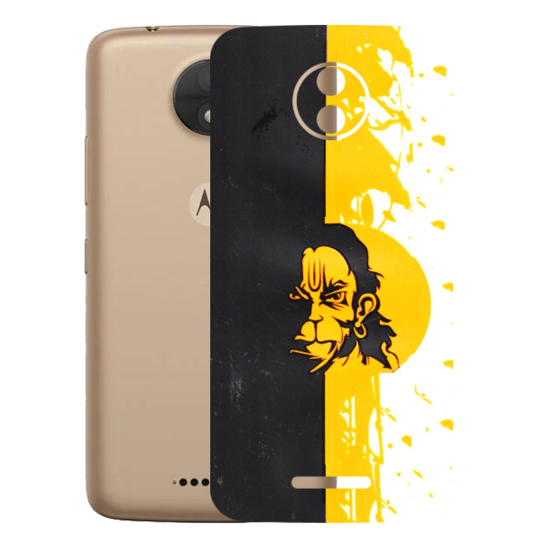 Motorola Phone Skins (All Models) - Bajrangbali - 3D Embossed Finish (L-151) Motorola Moto C