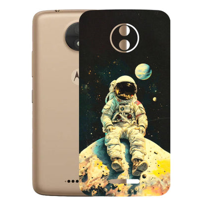 Motorola Phone Skins (All Models) - Astronaut in Space - 3D Embossed Finish (L-16) Motorola Moto C