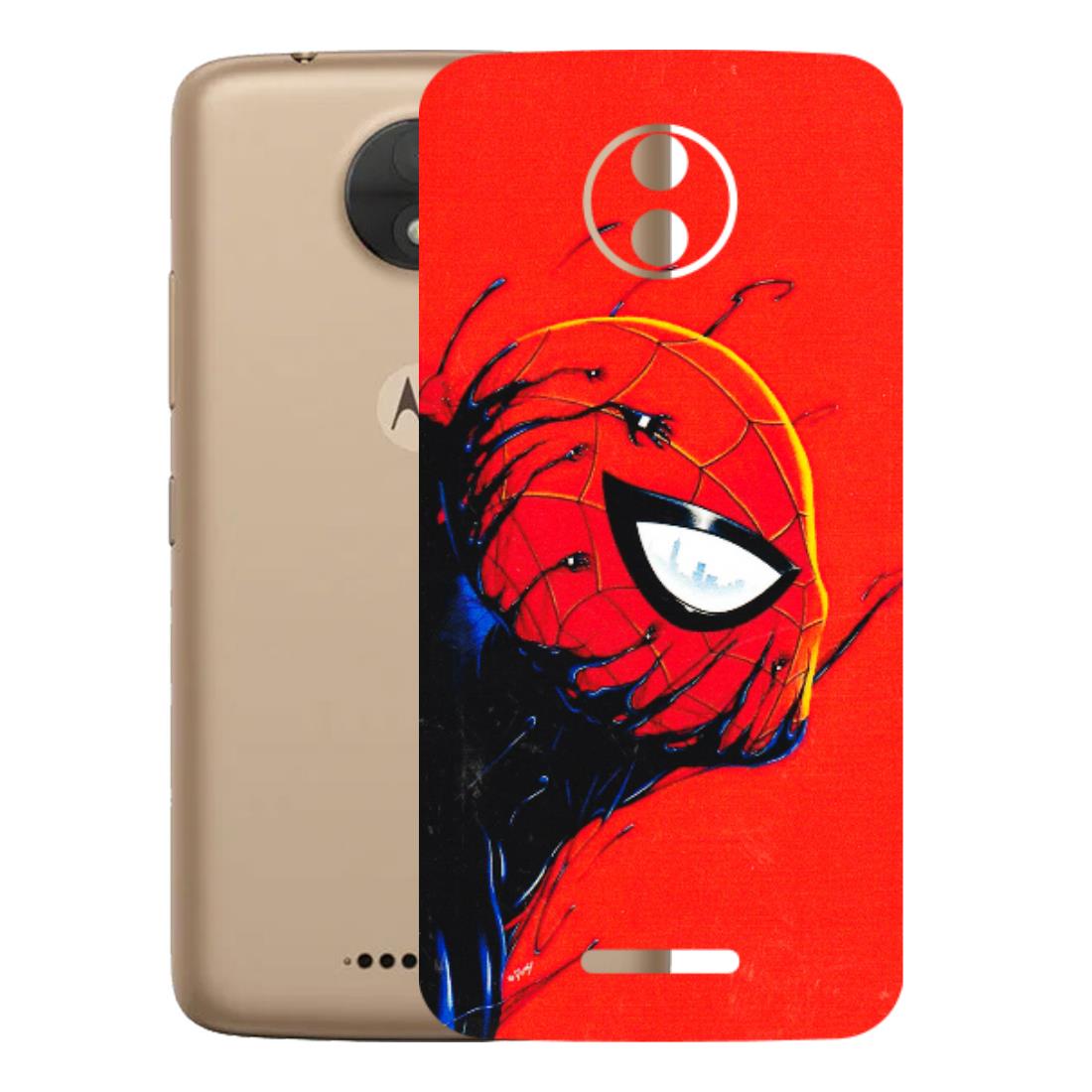 Motorola Phone Skins (All Models) - Spiderman Face Venom - 3D Embossed Finish (L-165) Motorola Moto C