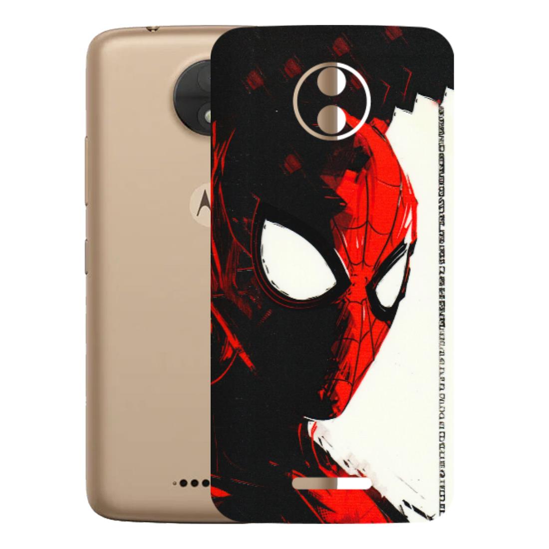 Motorola Phone Skins (All Models) - Spiderman Killer Face - 3D Embossed Finish (L-17) Motorola Moto C