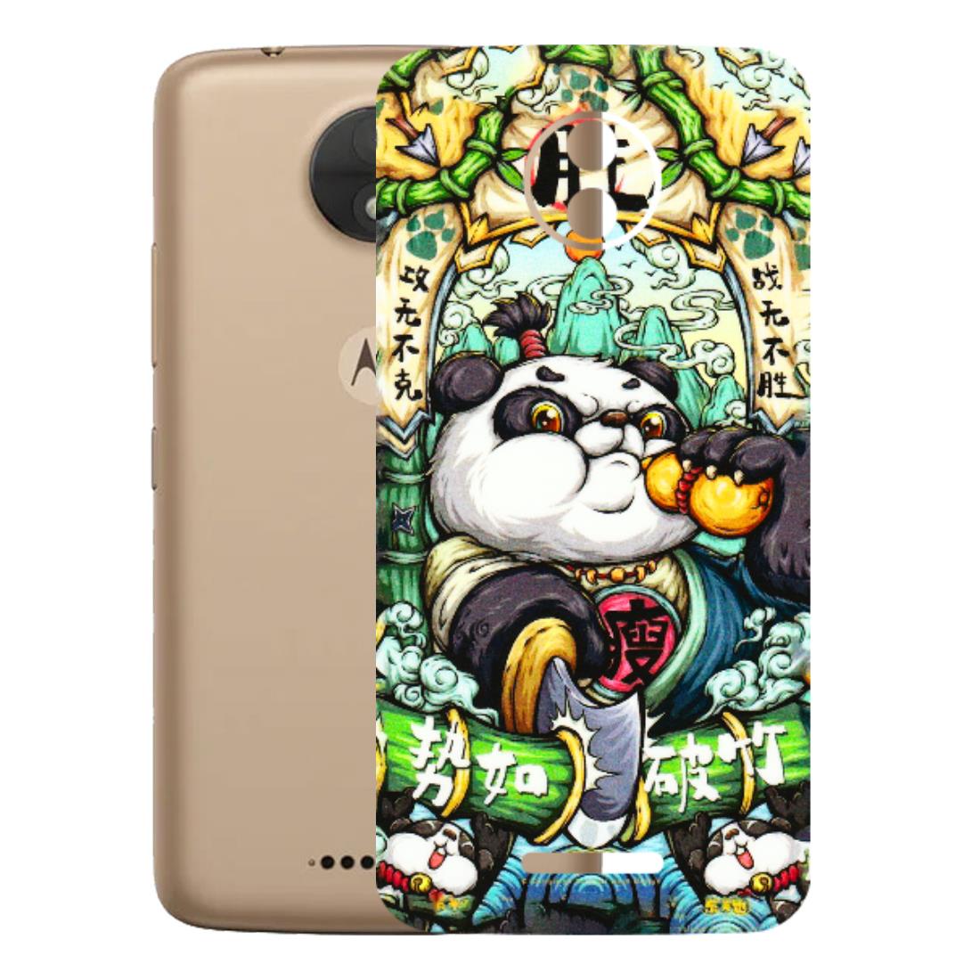 Motorola Phone Skins (All Models) - Royal Rich Panda - 3D Embossed Finish (L-170) Motorola Moto C