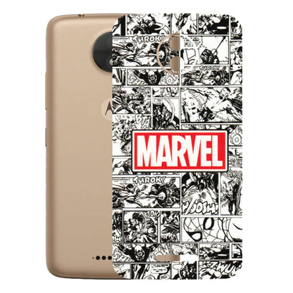 Motorola Phone Skins (All Models) - Marvel Comic - 3D Embossed Finish (L-171) Motorola Moto C