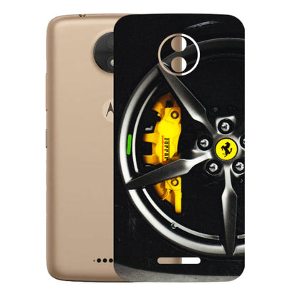 Motorola Phone Skins (All Models) - Ferrari Wheel Alloy - 3D Embossed Finish (L-173) Motorola Moto C