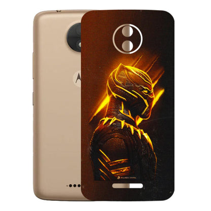 Motorola Phone Skins (All Models) - Gold Black Panther - 3D Embossed Finish (L-181) Motorola Moto C