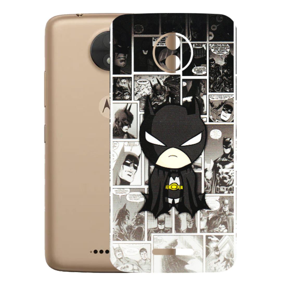 Motorola Phone Skins (All Models) - Toon Batman - 3D Embossed Finish (L-182) Motorola Moto C
