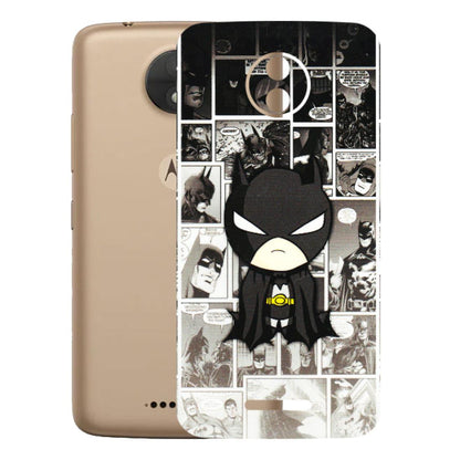 Motorola Phone Skins (All Models) - Toon Batman - 3D Embossed Finish (L-182) Motorola Moto C