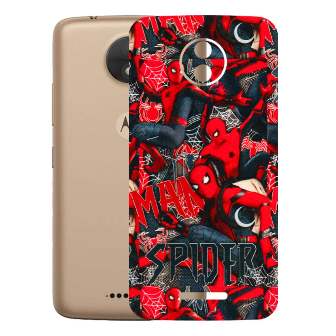 Motorola Phone Skins (All Models) - SpiderMan Cool - 3D Embossed Finish (L-188) Motorola Moto C