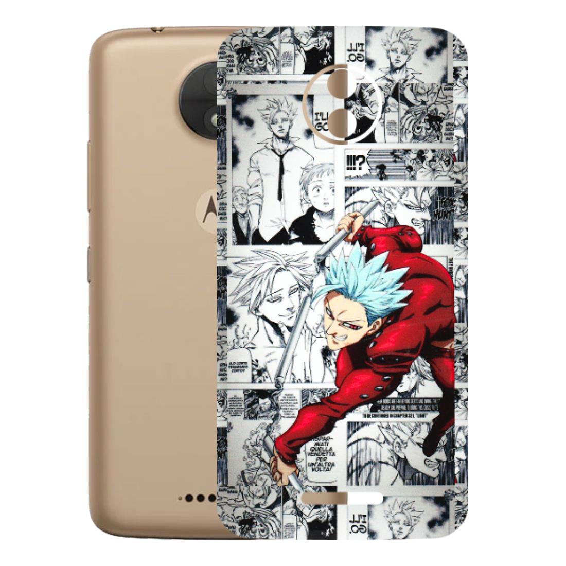 Motorola Phone Skins (All Models) - Anime Comic - 3D Embossed Finish (L-192) Motorola Moto C