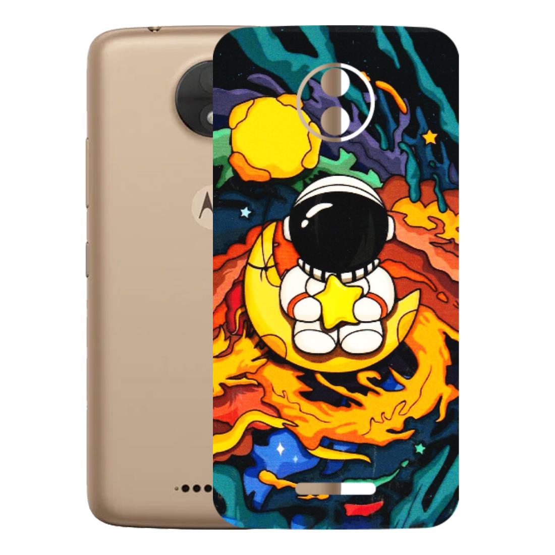 Motorola Phone Skins (All Models) - Baby Astronaut - 3D Embossed Finish (L-197) Motorola Moto C
