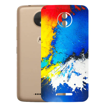 Motorola Phone Skins (All Models) - Acrylic Paint Spill - 3D Embossed Finish (L-229) Motorola Moto C