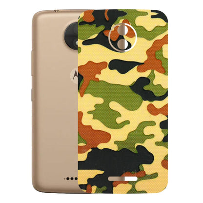 Motorola Phone Skins (All Models) - Indian Military - 3D Embossed Finish (L-234) Motorola Moto C
