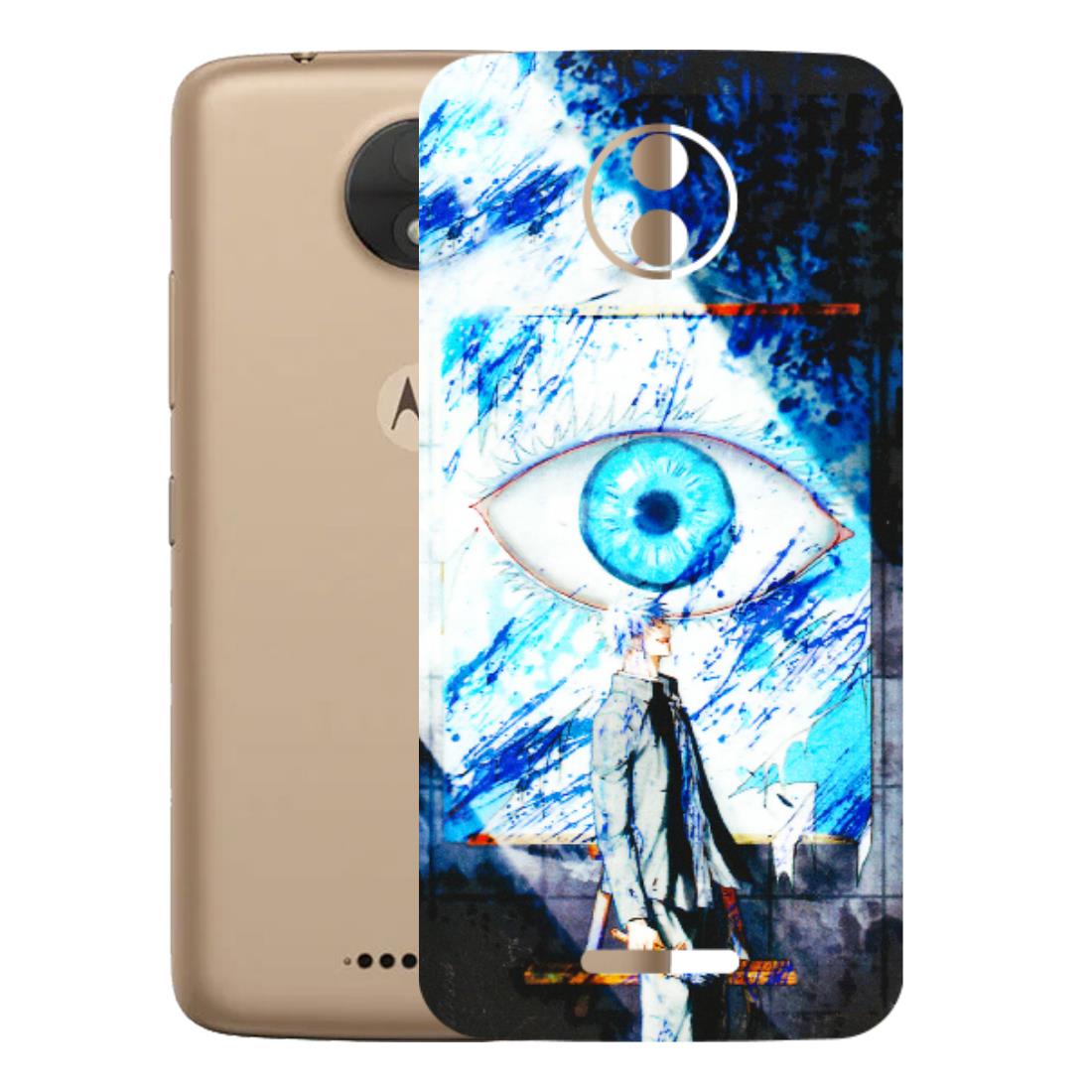Motorola Phone Skins (All Models) - Gojo Satoru evil eye - 3D Embossed Finish (L-239) Motorola Moto C