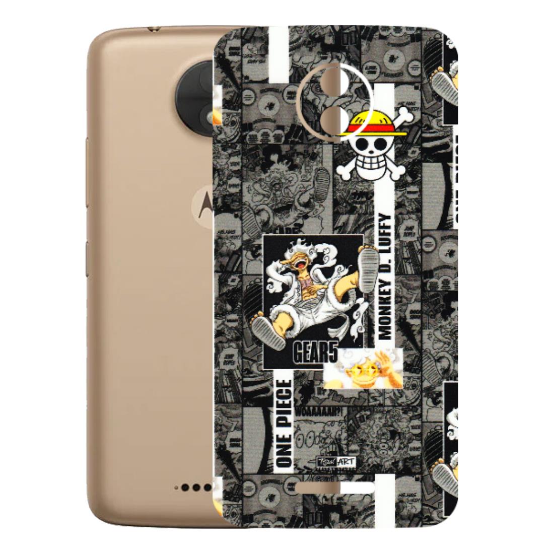 Motorola Phone Skins (All Models) - Cuffy Anime MonkeyCamic - 3D Embossed Finish (L-242) Motorola Moto C