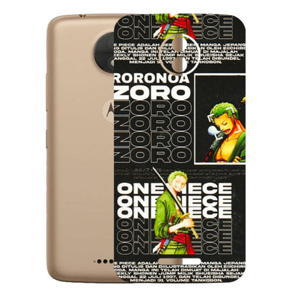 Motorola Phone Skins (All Models) - One Piece Zoro - 3D Embossed Finish (L-250) Motorola Moto C