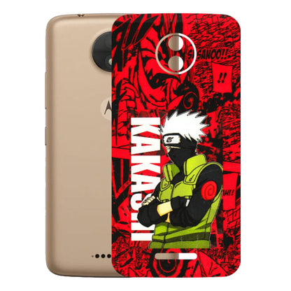 Motorola Phone Skins (All Models) - Kakashi Red Anime - 3D Embossed Finish (L-251) Motorola Moto C