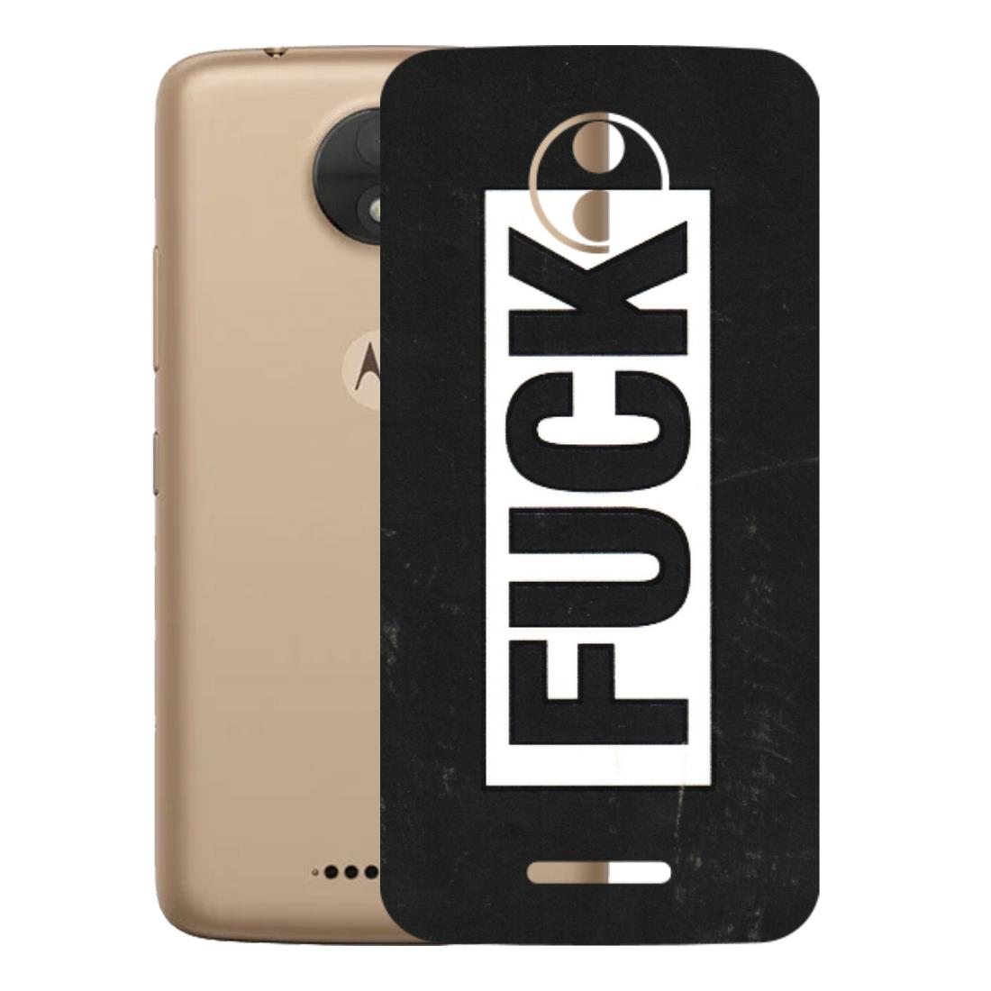 Motorola Phone Skins (All Models) - The F Word - 3D Embossed Finish (L-255) Motorola Moto C