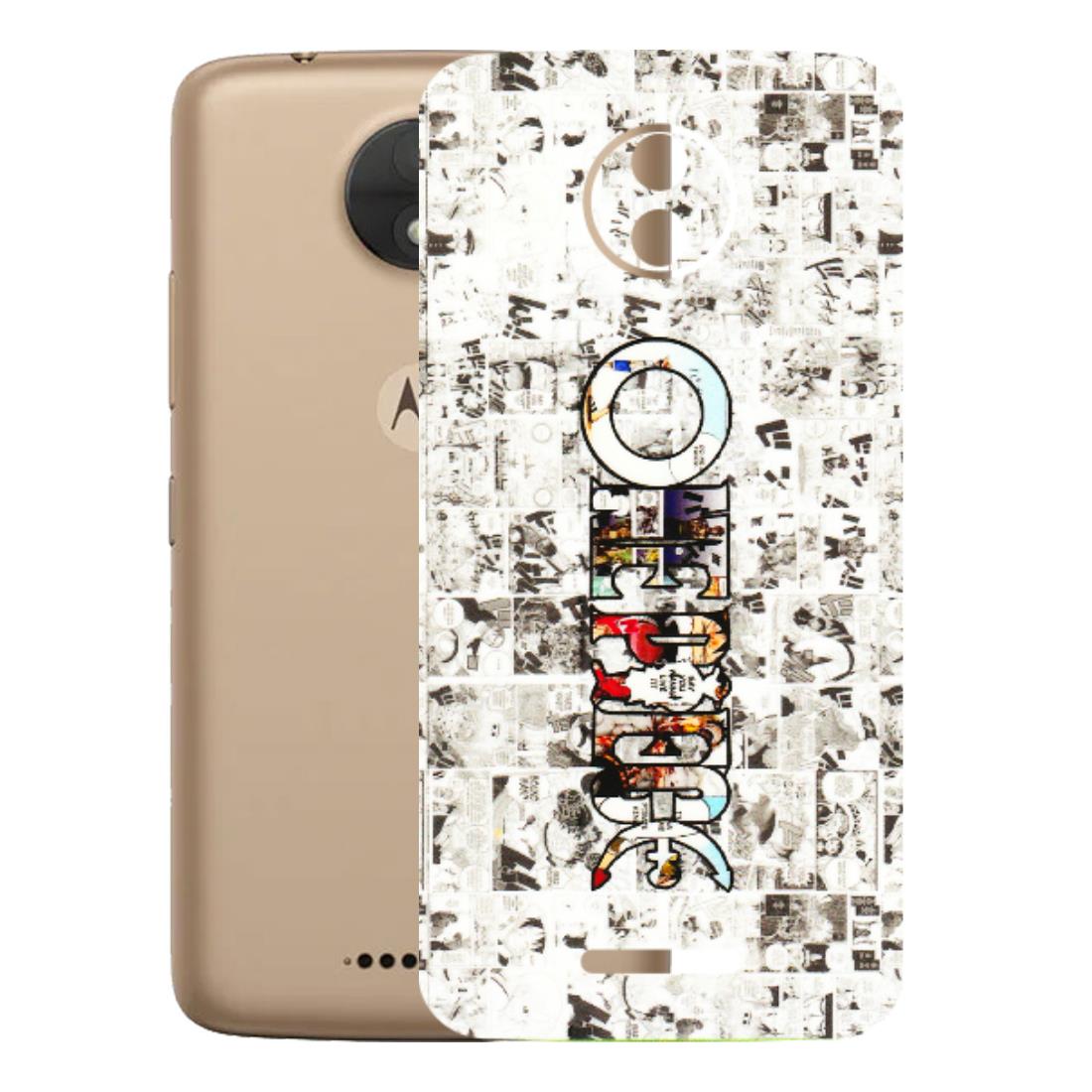 Motorola Phone Skins (All Models) - One Piece Manga - 3D Embossed Finish (L-26) Motorola Moto C