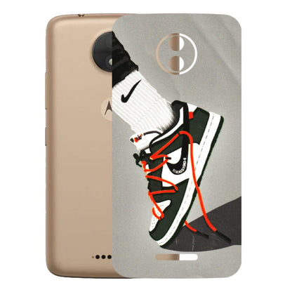 Motorola Phone Skins (All Models) - New Grey Sneaker - 3D Embossed Finish (L-261) Motorola Moto C