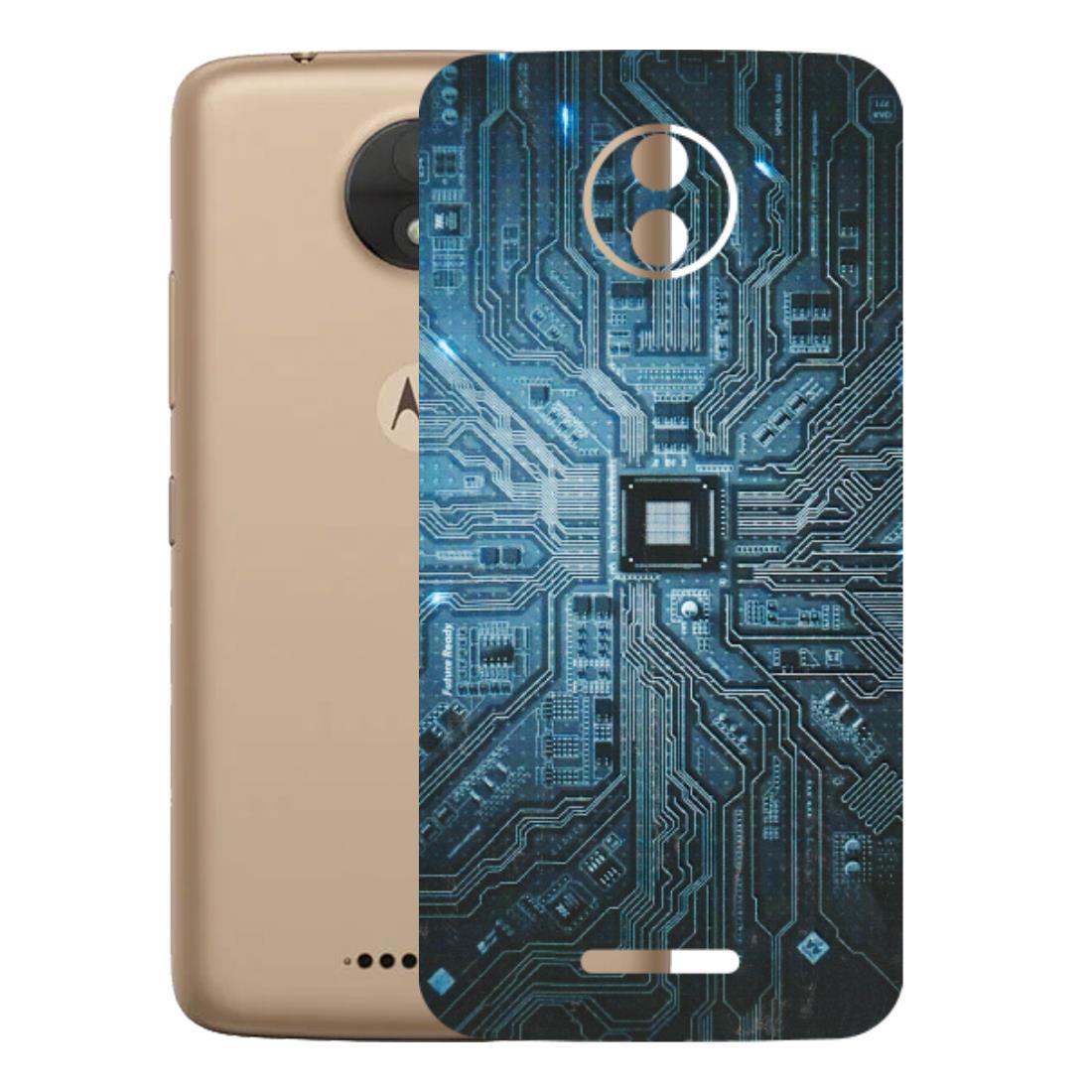 Motorola Phone Skins (All Models) - Original Circuit - 3D Embossed Finish (L-267) Motorola Moto C