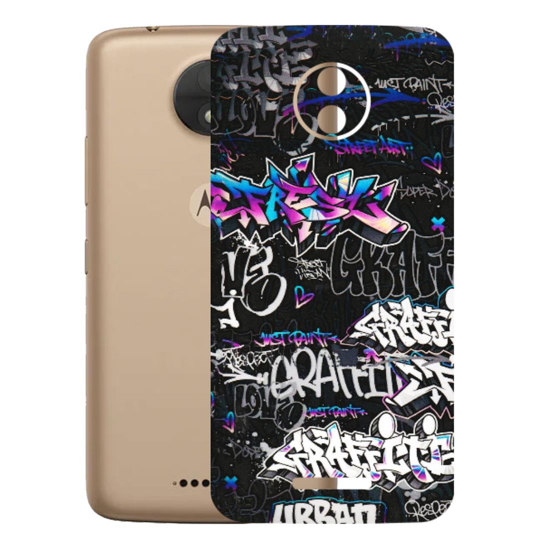 Motorola Phone Skins (All Models) - Graffiti Killer - 3D Embossed Finish (L-274) Motorola Moto C