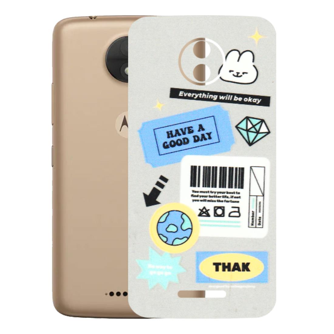 Motorola Phone Skins (All Models) - Will Be Okay Design - 3D Embossed Finish (L-316) Motorola Moto C