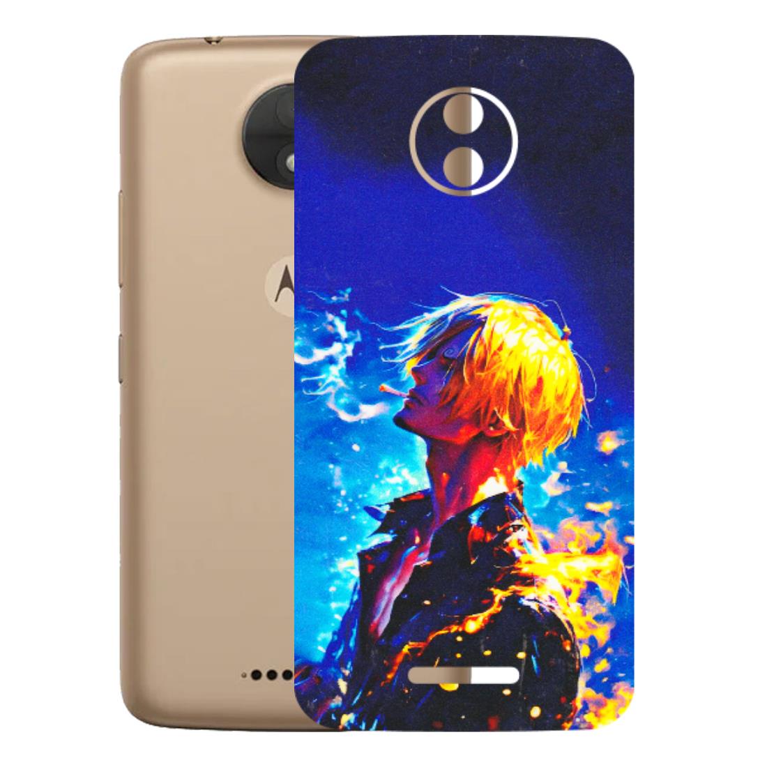 Motorola Phone Skins (All Models) - Sanji Vinsmoke One Piece - 3D Embossed Finish (L-319) Motorola Moto C