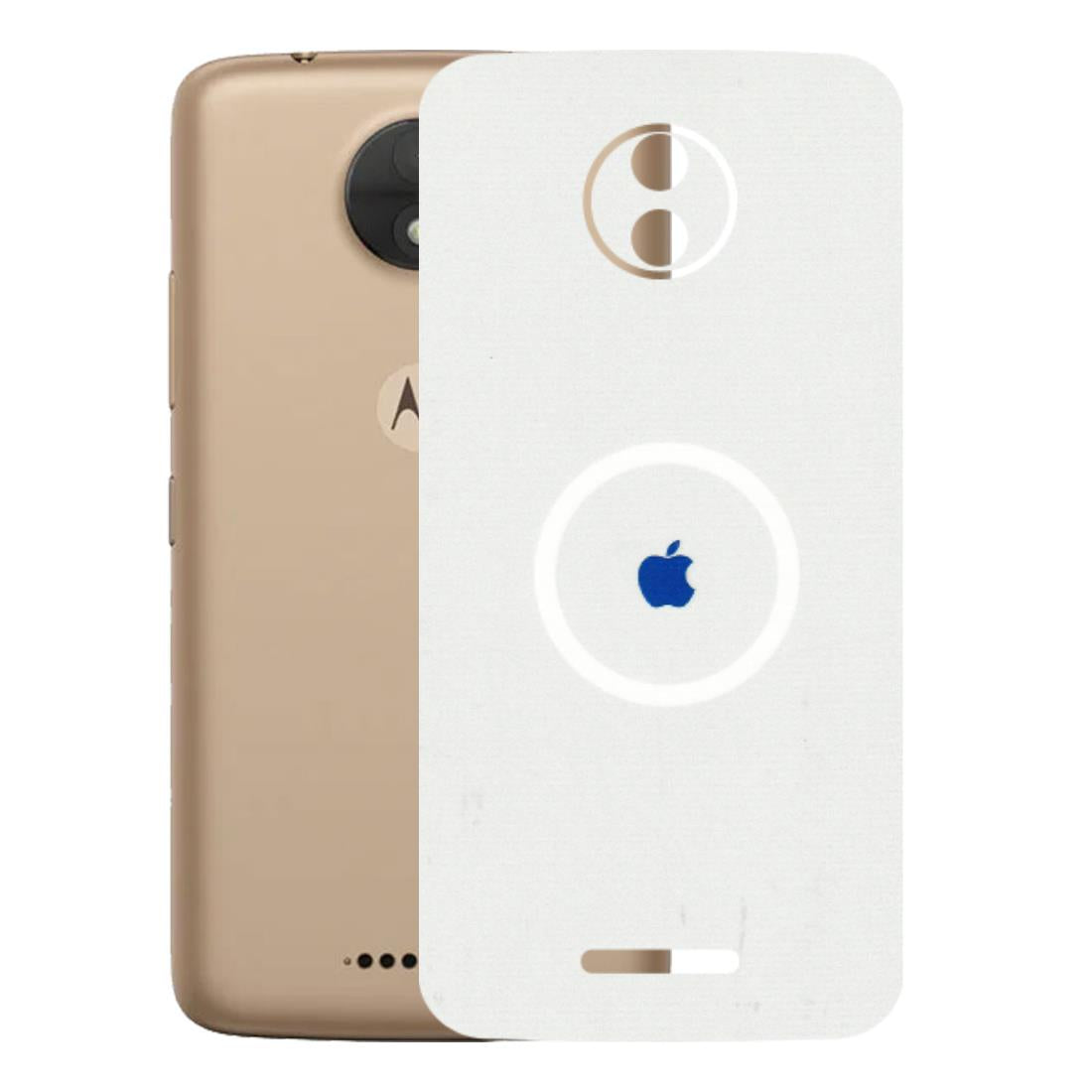 Motorola Phone Skins (All Models) - iPhone Magsafe Logo - 3D Embossed Finish (L-320) Motorola Moto C